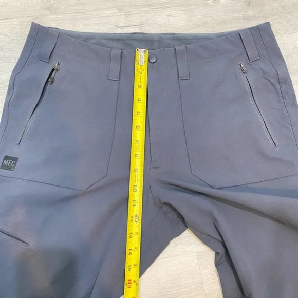 MEC Large Nylon Stretch Pullon Hiking Pants Athletic in Stormy Grey Size 36 - Picture 15 of 17